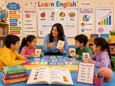 تقویت حافظه بلند مدت کودکان با یادگیری زبان انگلیسی